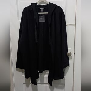 NWT Eddie Bauer Women's Black Motion Cozy Camp Open Wrap 2XL